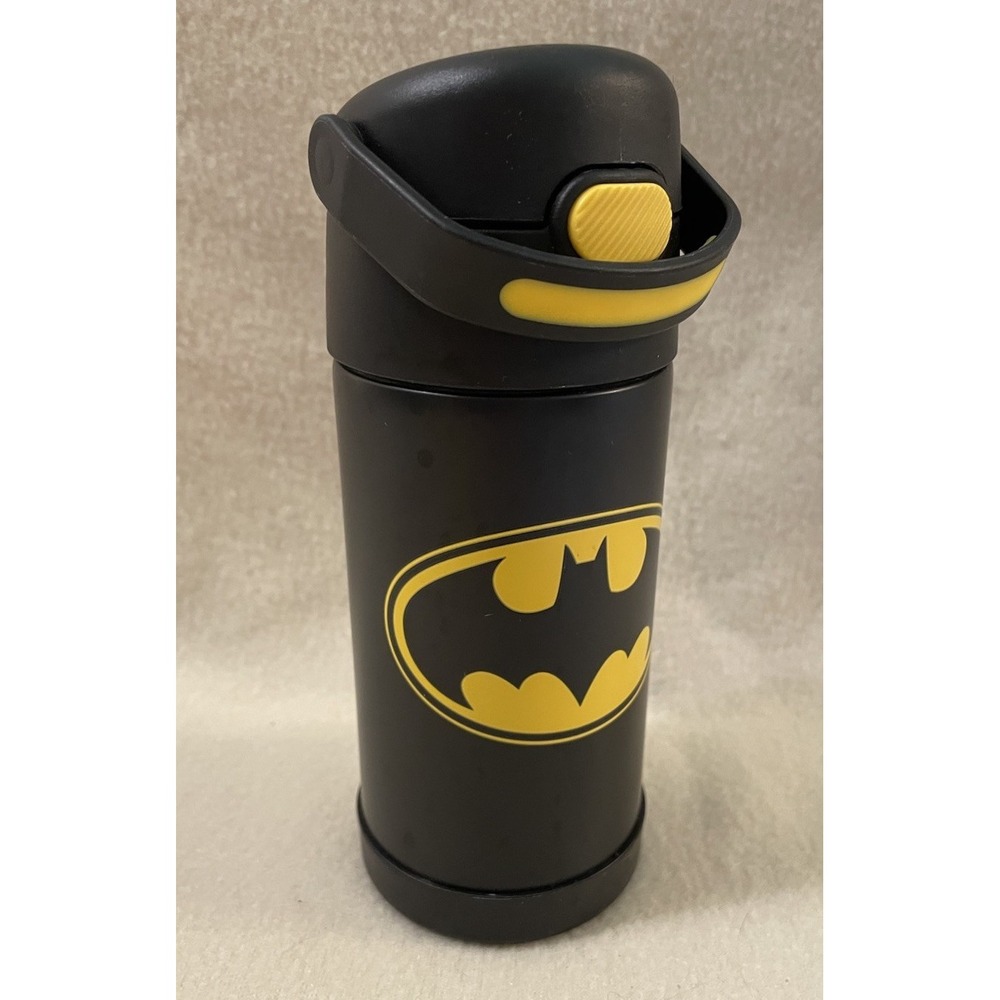 DC Comics Batman Symbol Stainless Steel 12oz Thermos Funtainer Water Bottle